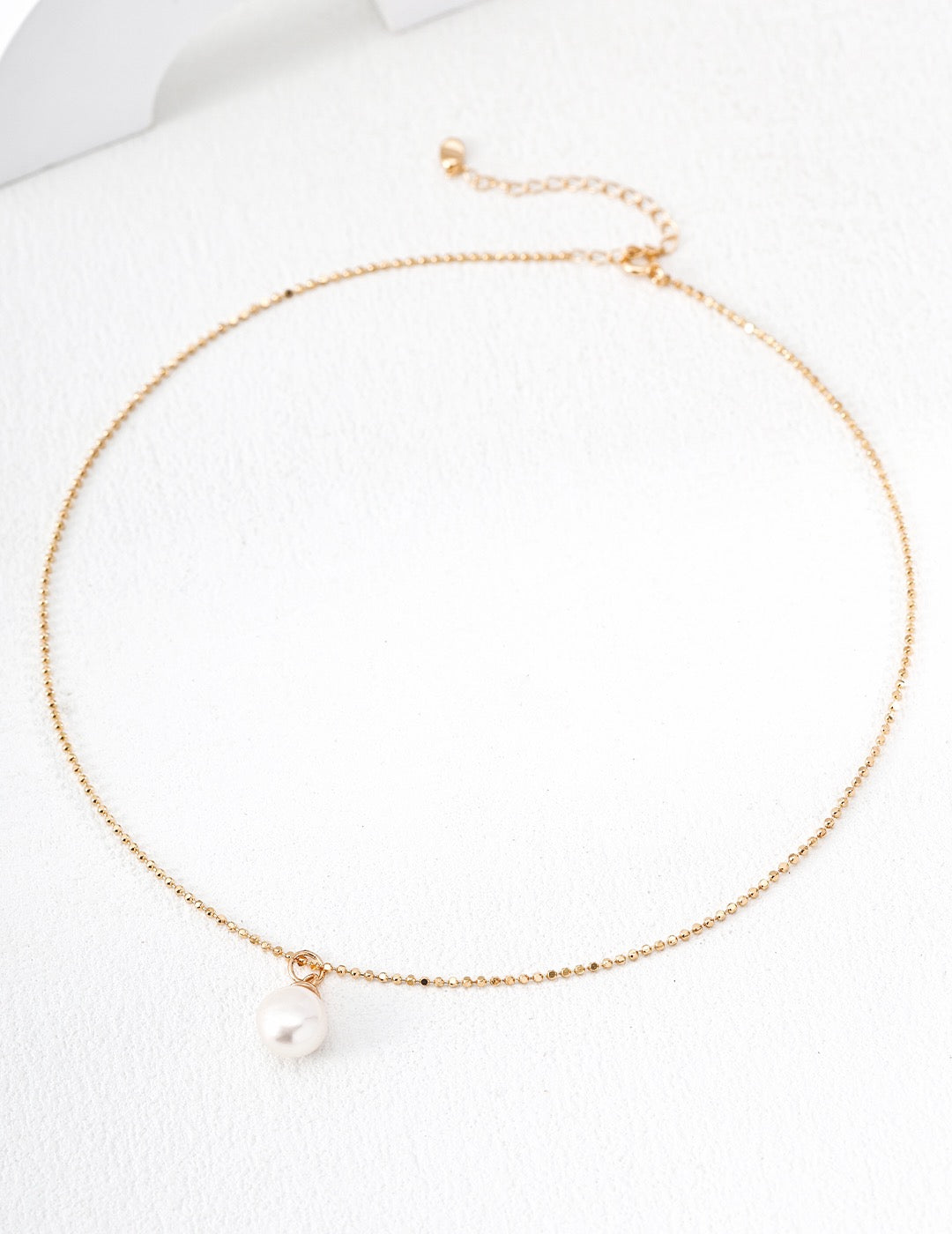 Perla Bow Pendant Necklace — view 2