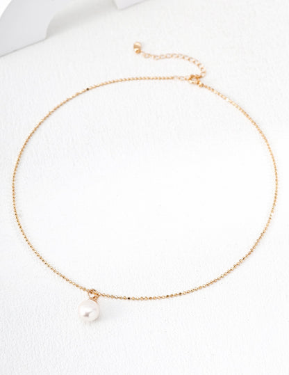 Perla Bow Pendant Necklace — view 2
