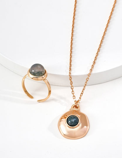 Veridian Orbit Pendant Necklace — view 2