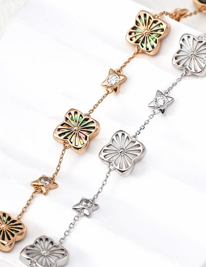 Fortuna Shell Clover Bracelet – view 2