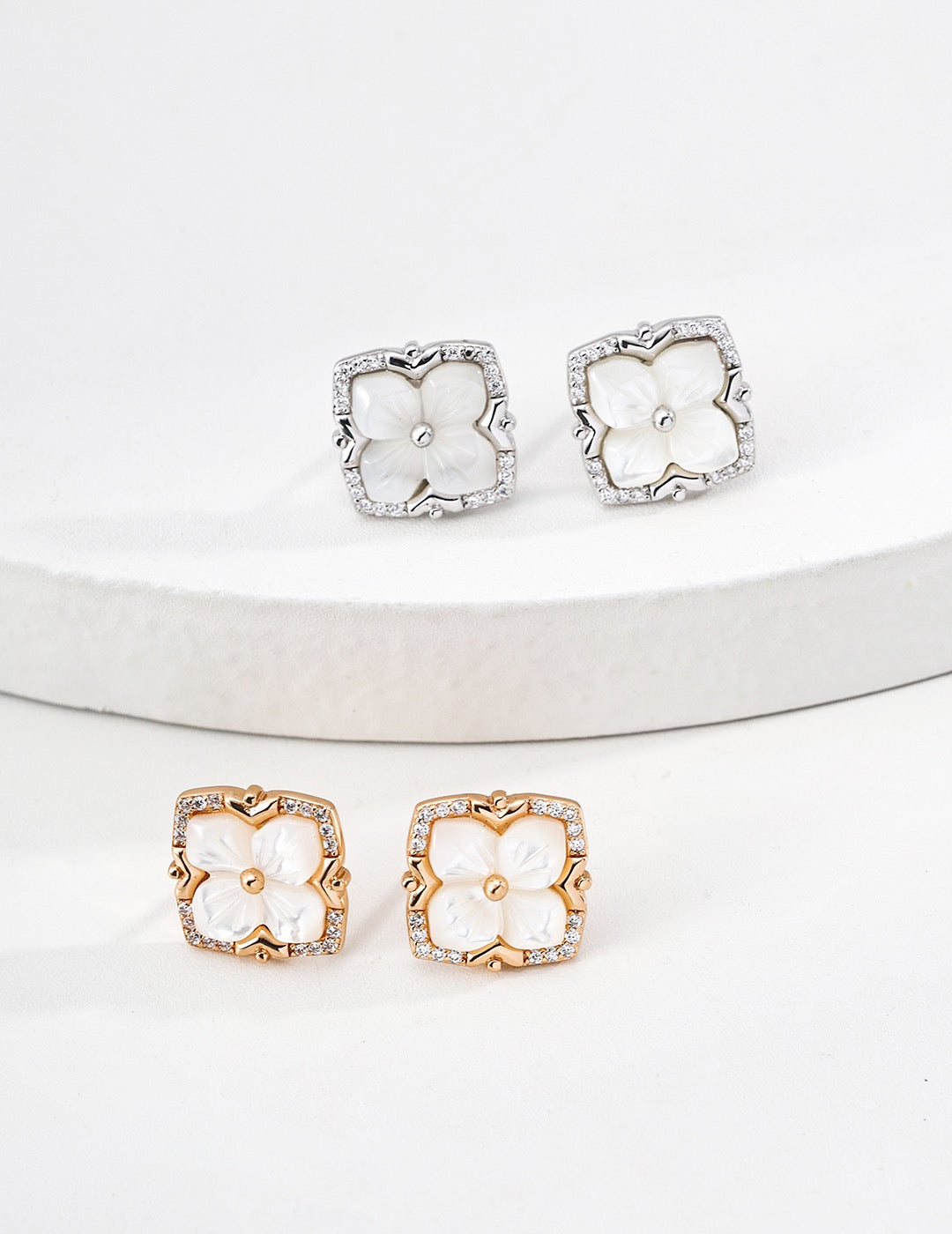 Camille Fleur Stud Earrings