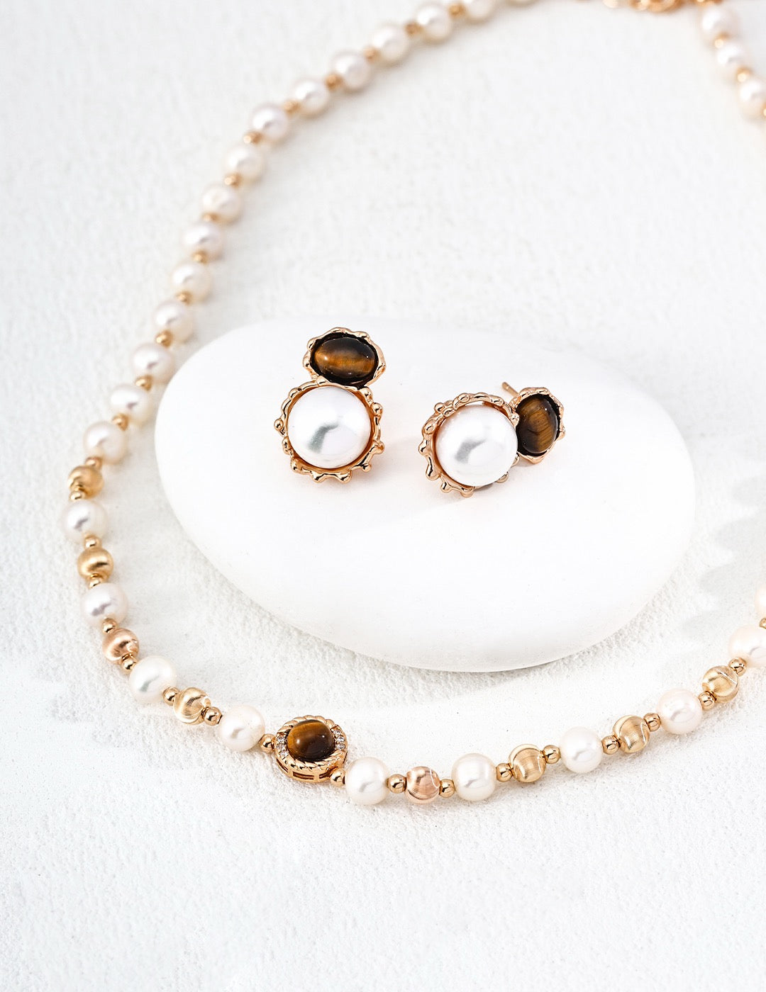 Rouge Pearl Drop Earrings — view 5