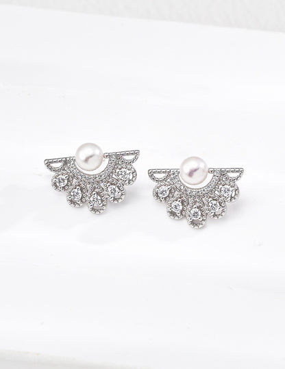 Éventail Pearl Earrings — view 1