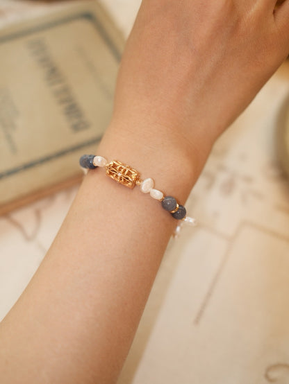 Chance Sodalite Pearl Bracelet — view 1