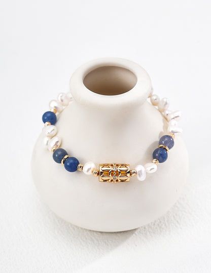 Chance Sodalite Pearl Bracelet — view 2
