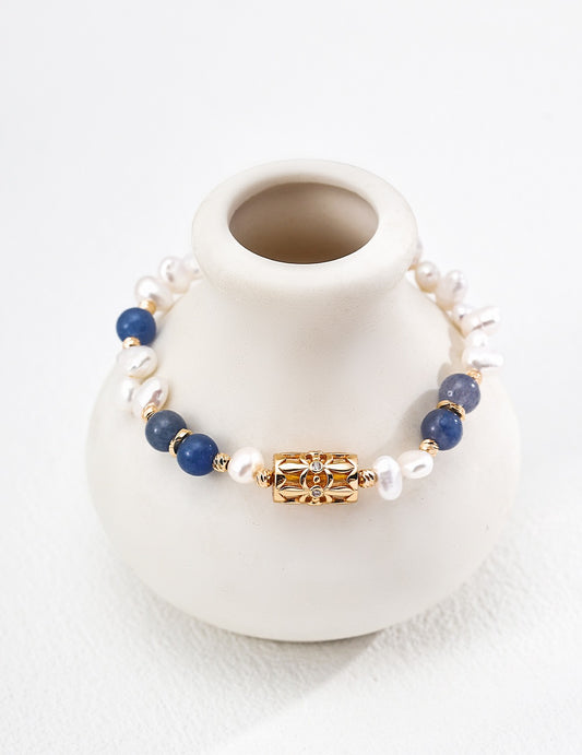 Chance Sodalite Pearl Bracelet — view 2