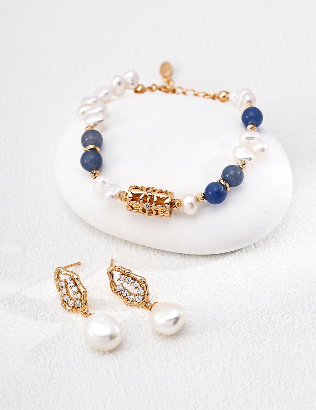 Chance Sodalite Pearl Bracelet — view 3