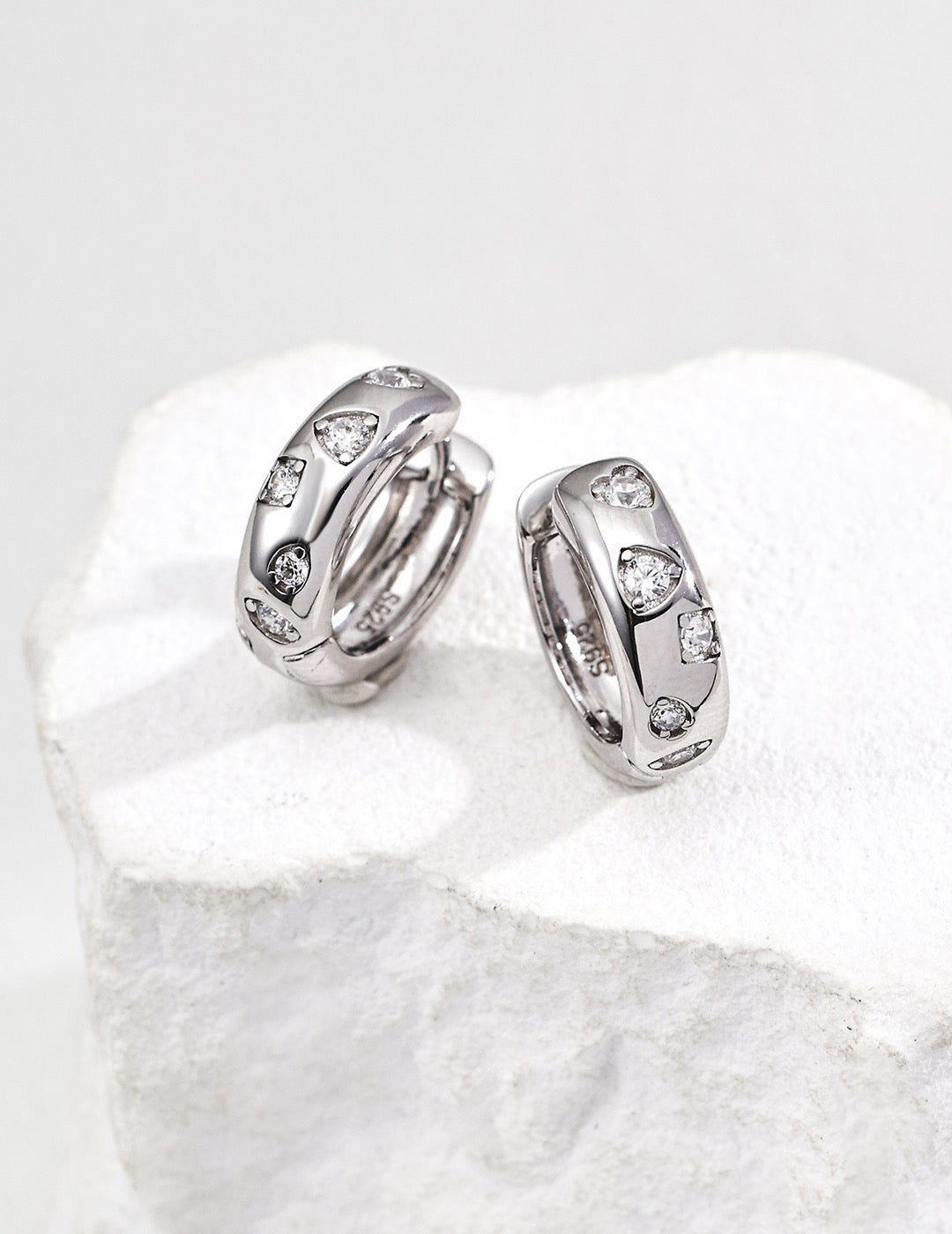 Jardin Gemstone Huggies — view 3