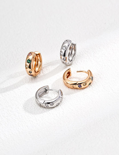 Jardin Gemstone Huggies — view 4