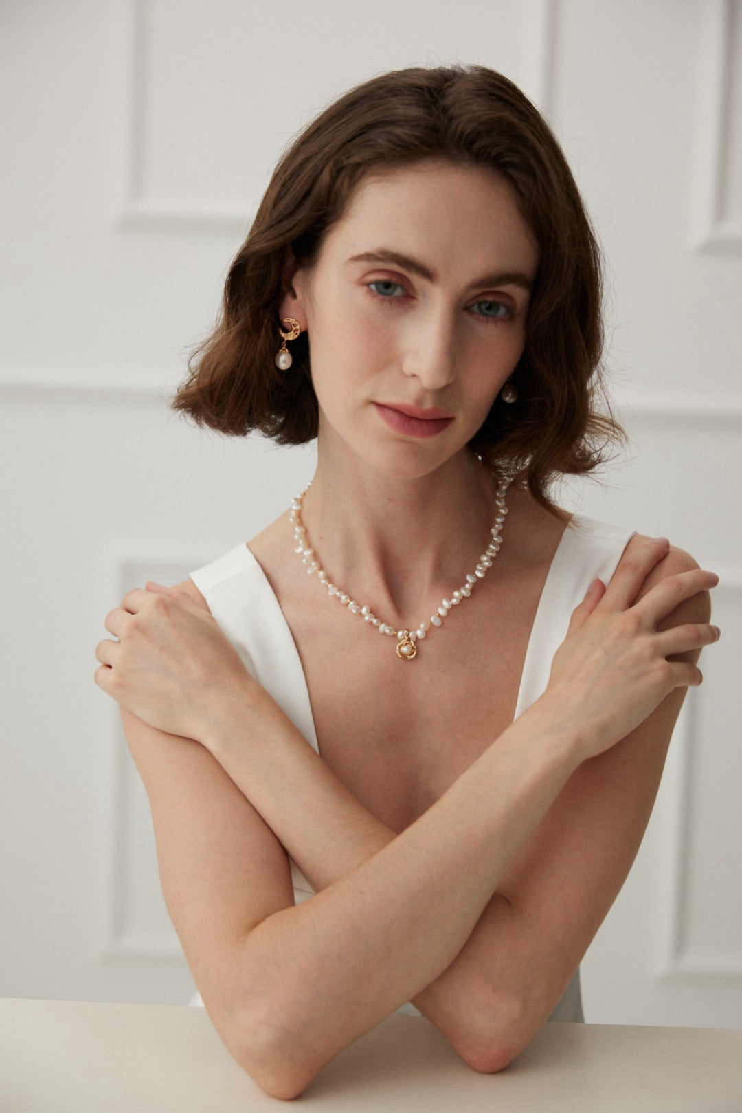 Camélia Pearl Necklace — view 2