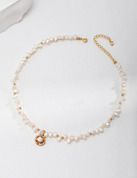 Camélia Pearl Necklace — view 3