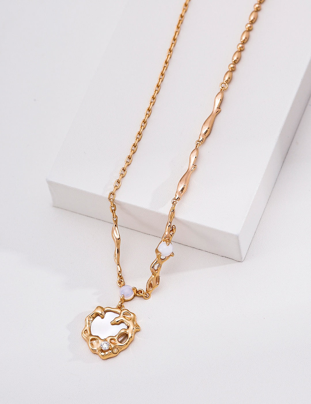 Luna Shell Pendant Necklace — view 1