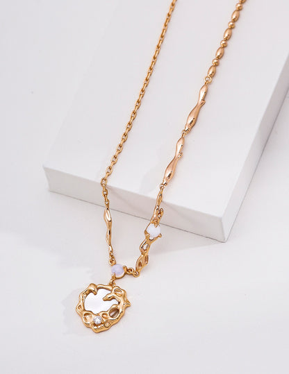 Luna Shell Pendant Necklace — view 1