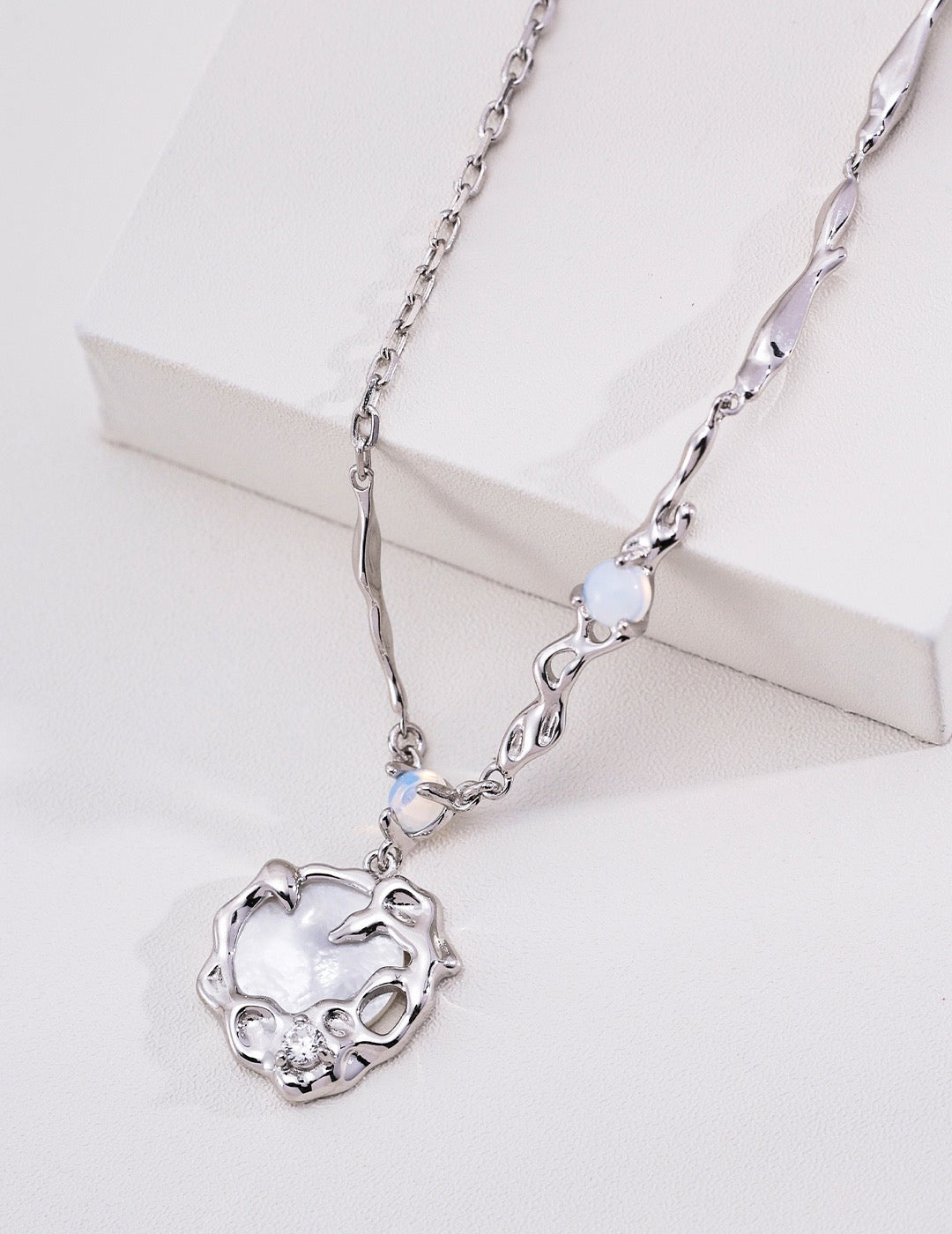 Luna Shell Pendant Necklace — view 2