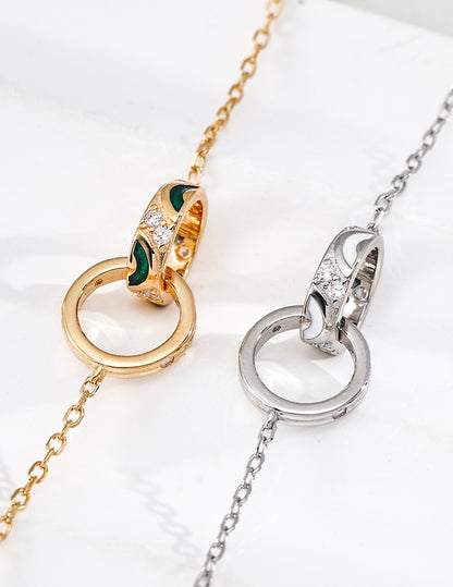 Orbit Gemstone Pendant Necklace — view 5