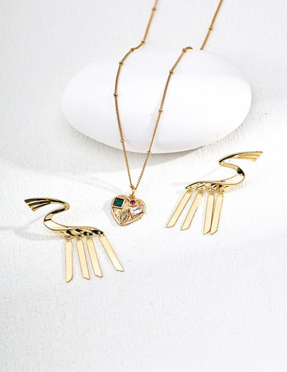Jardin Gemstone Heart Necklace — view 5