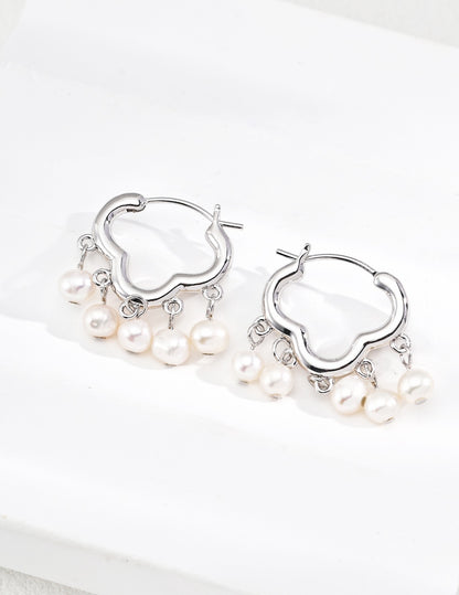 Nuage Pearl Hoops — view 1
