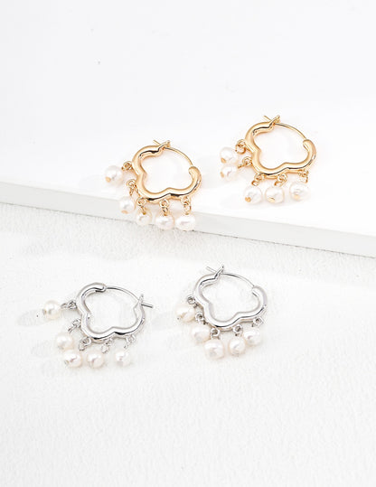 Nuage Pearl Hoops — view 3