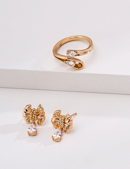 Élan Crystal Wrap Ring – view 3
