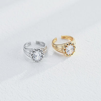 Aurelia Sculpted Solitaire Ring