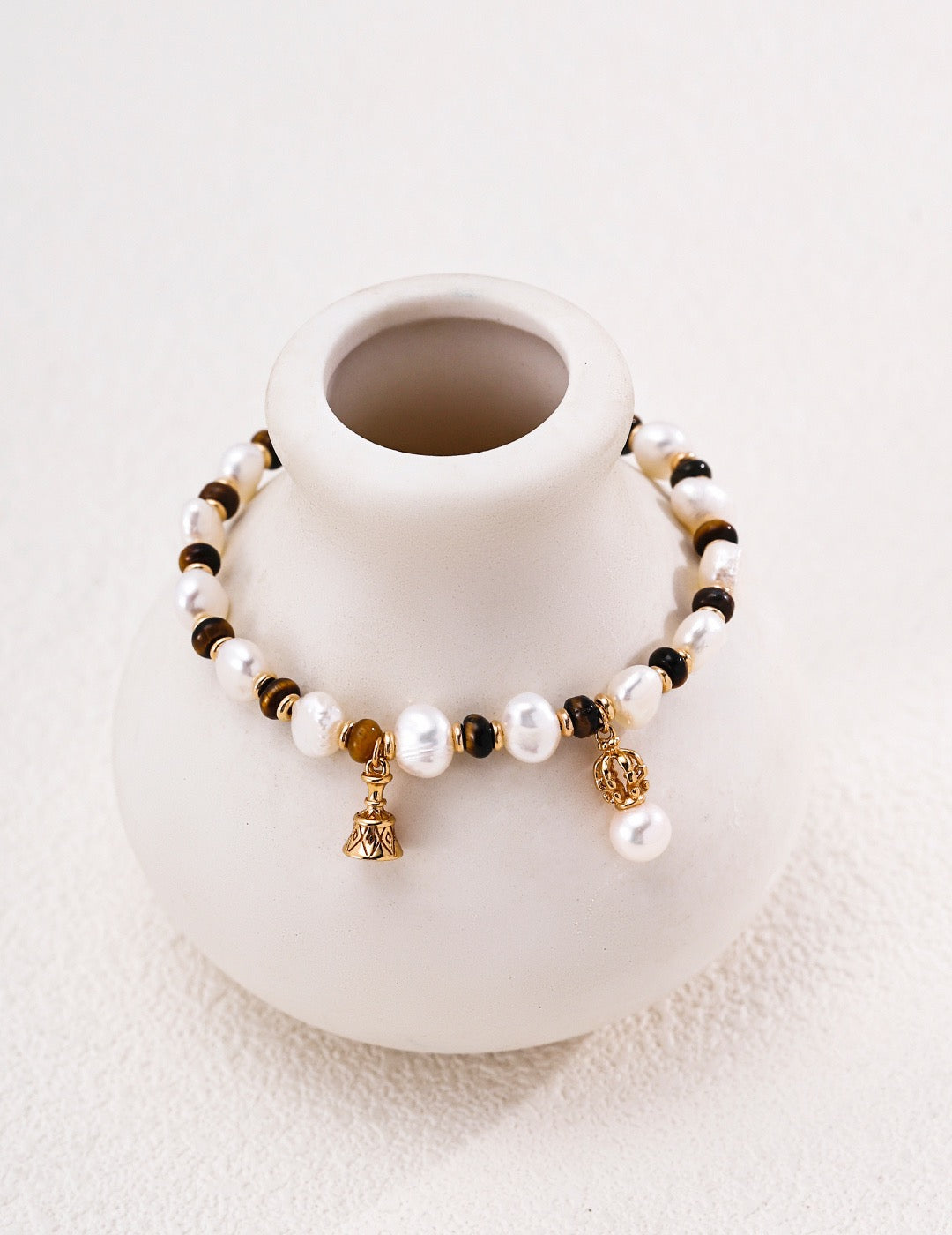 Nocturne Pearl & Tiger Eye Bracelet – view 1