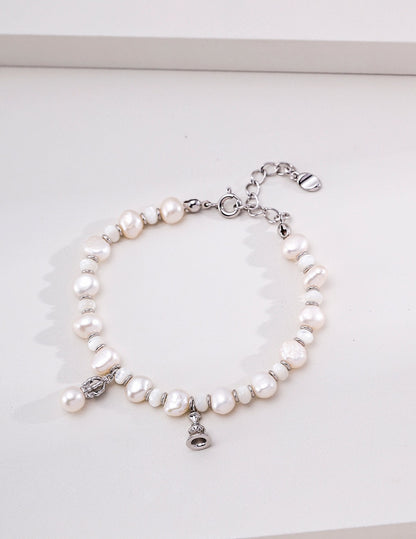 Nocturne Pearl & Tiger Eye Bracelet – view 4